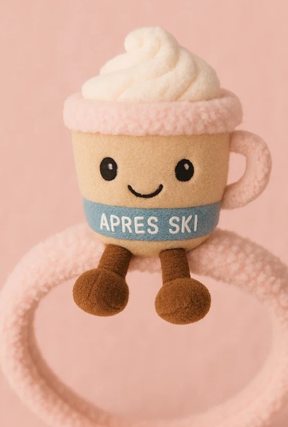 Playful Hot Cocoa Baby Headband with Ski Goggles
