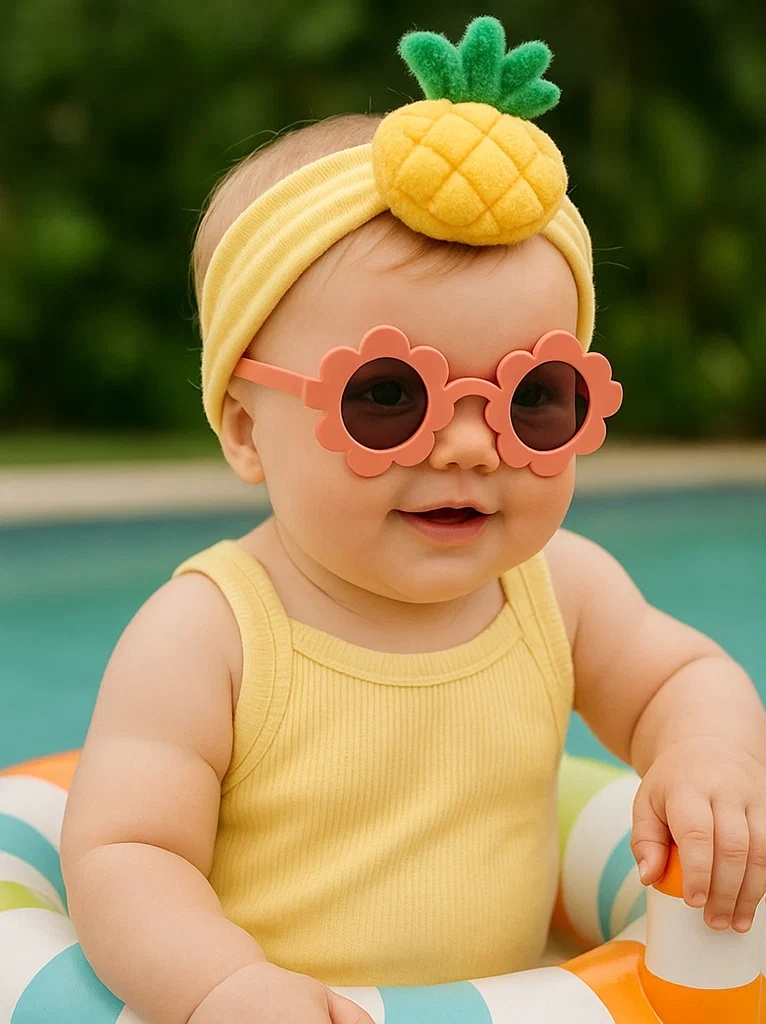 Tropical Pineapple Baby Headband – Soft and Cute Infant Accessory
