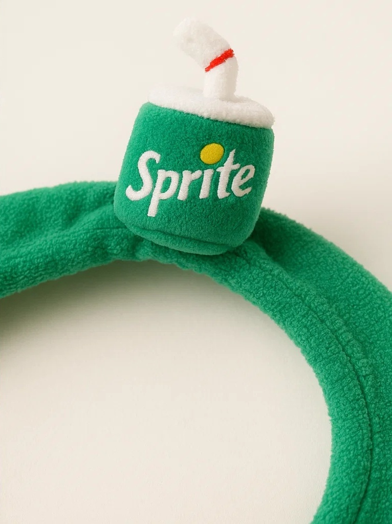 Lemon-Lime Soda Infant Headband – Sparkling Plush Beverage Design