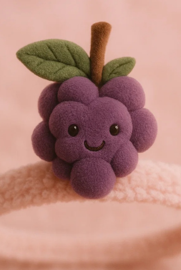 Mignon et chaud bandeau en peluche pour bébé (Raisin)