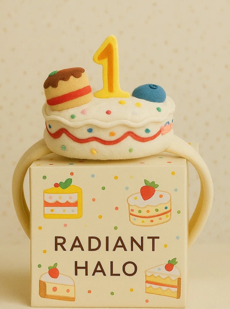 Berry Sprinkle Birthday Headband for Babies