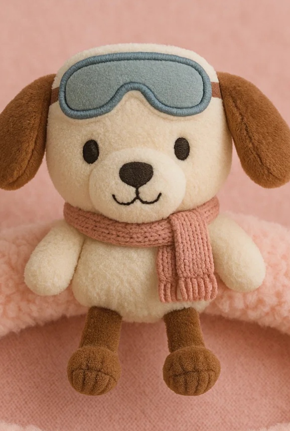 Plush Puppy Baby Headband – Soft Fleece Infant Hairband for Winter Comfort