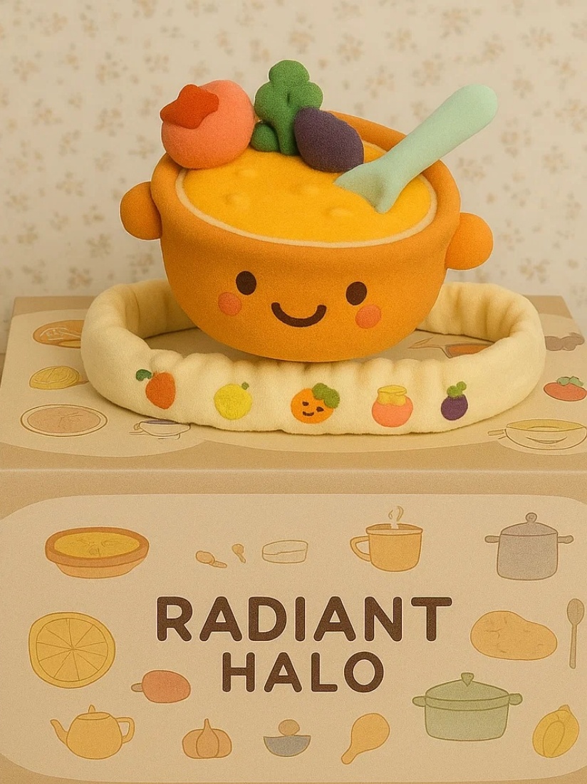 Creative Vegetable Soup Plush Headband for Fun and Comfort