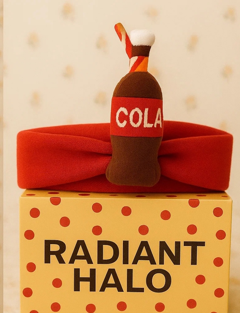 Tiara de Pelúcia Garrafa de Cola para Bebês