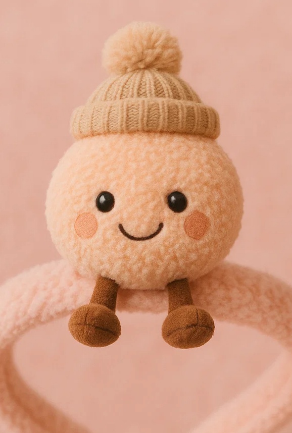 Sweet Baby Headband with Watermelon Plush and a Smile