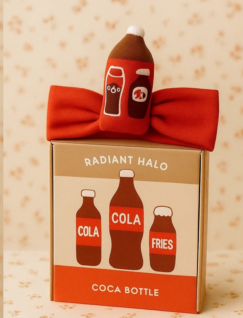 Bentiță de Pluș Sticlă de Cola pentru Bebeluși