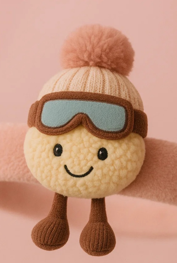 Cozy Baby Headband with a Ski Goggle Design for Fun Looks