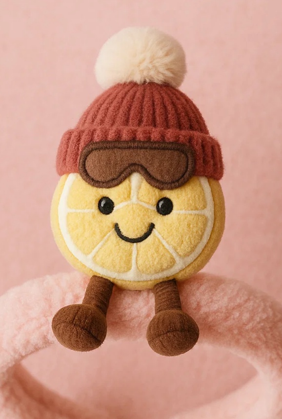 Adorável Tiara de Bebê com Pom Pom para Conforto e Estilo