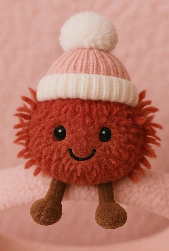 Cute Baby Plush Toy Headband with Pom-Pom - Soft and Comfy for Little Ones