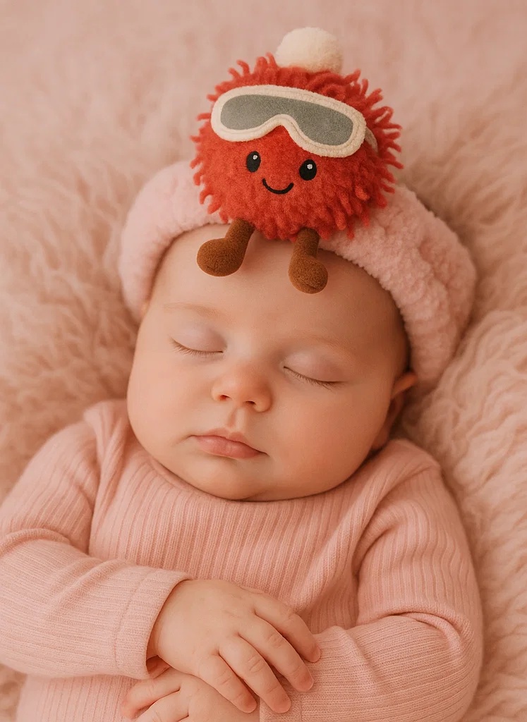 Fun Baby Headband with Plush Toy and Ski Goggles - Perfect for Newborns