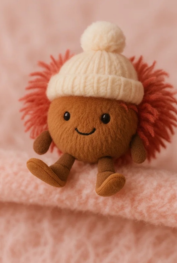 Adorable Baby Headband with Plush Toy - Cozy and Stylish for Baby Girls
