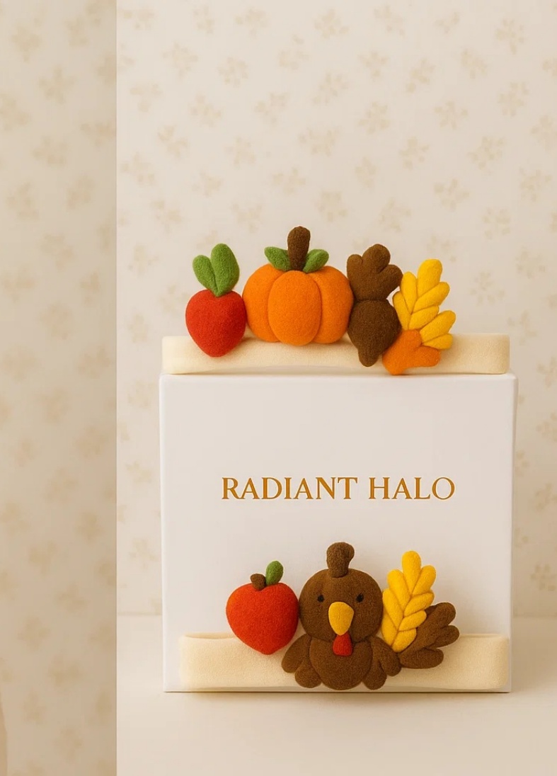 My First Thanksgiving Baby Headband – Plush Autumn Charm