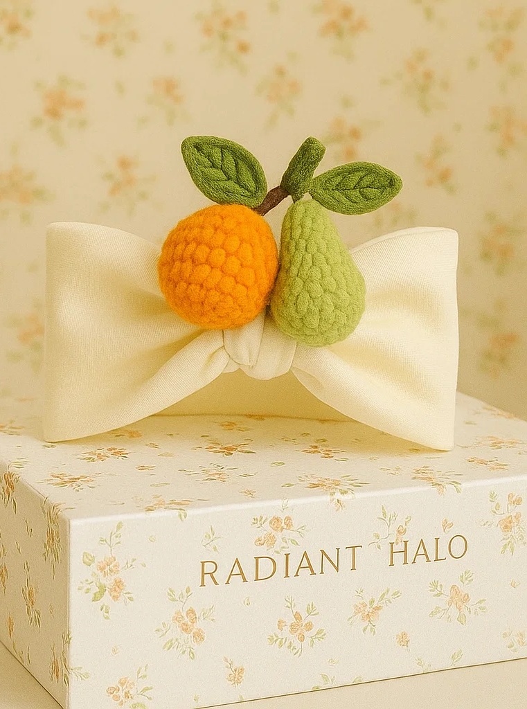 Bandeau de tête en fruits pour bébé