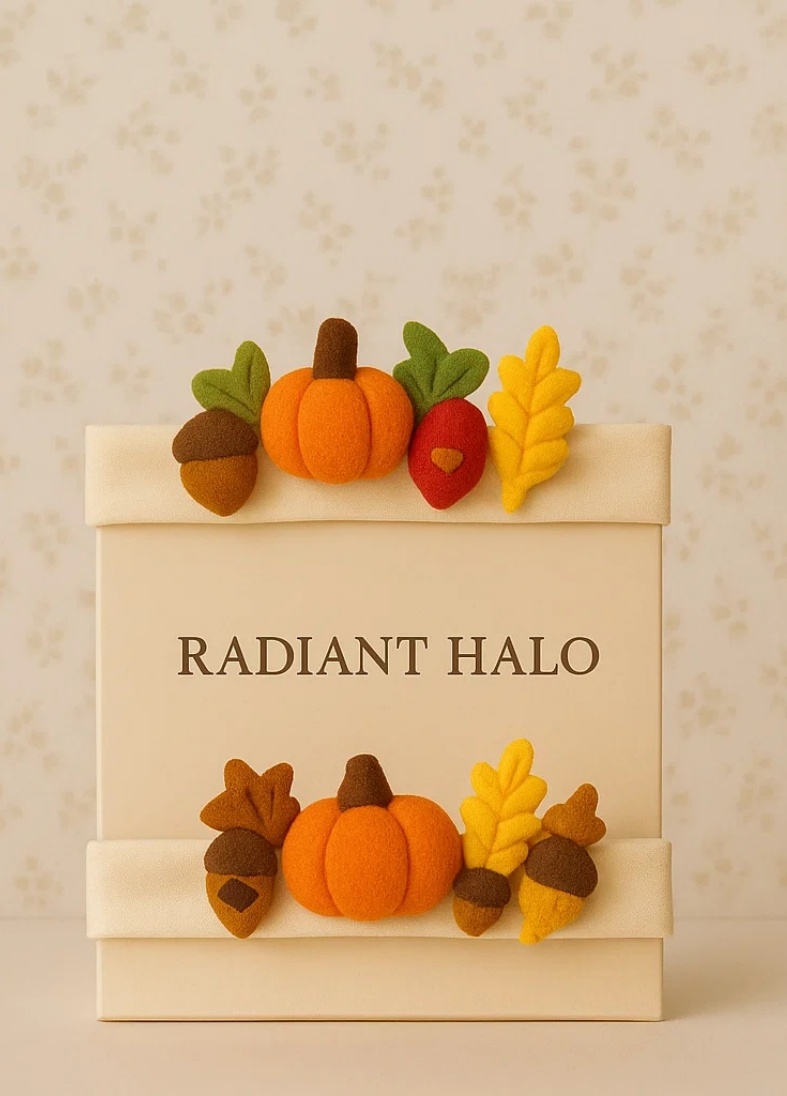 Fall Acorn & Pumpkin Baby Headband – Thanksgiving Leaf Edition
