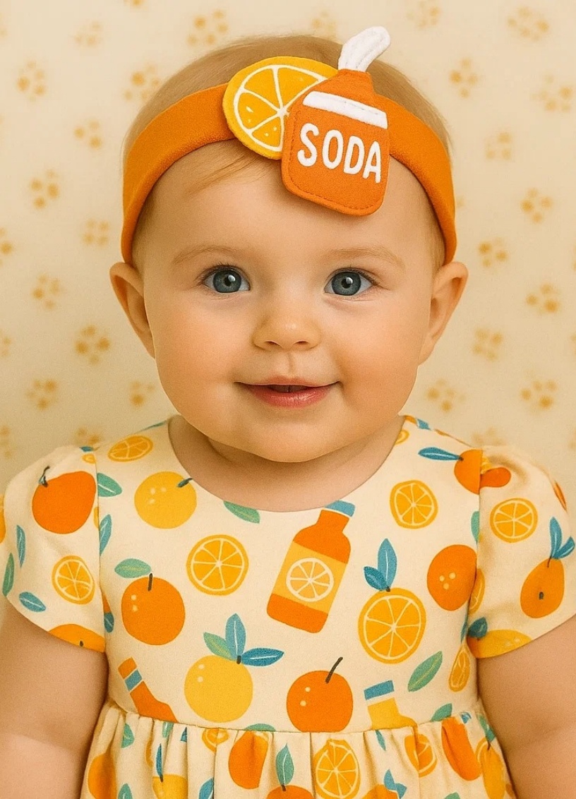 Diadema de Bebé de Botella de Sodas – Estilo Divertido de Juguete