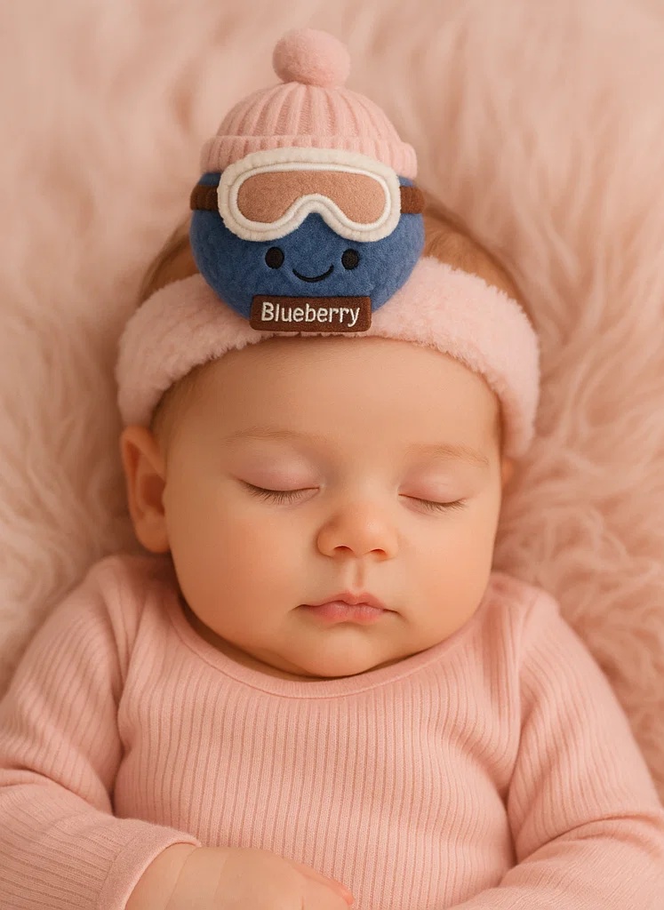 Plush Headband Baby Toy, Blueberry Style