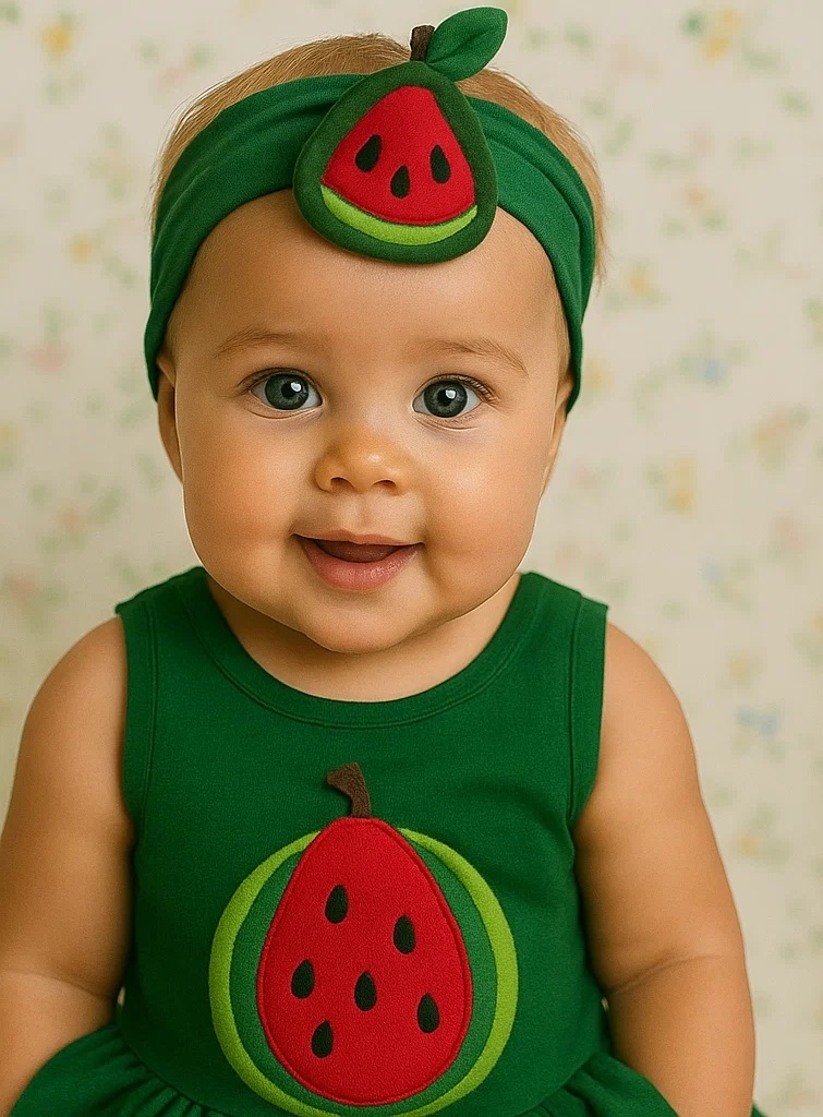 Watermelon Baby Headband for Summer Fun