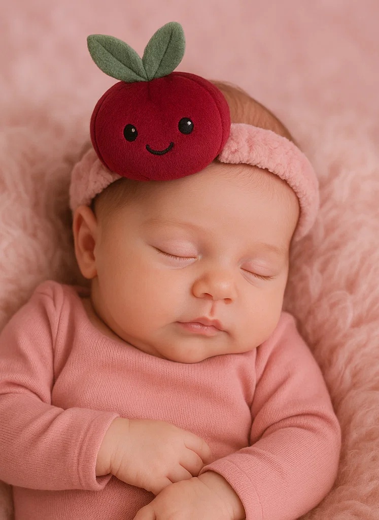Adorable Plush Toy Baby Headband with Fox Design - Soft and Comfortable for Newborns