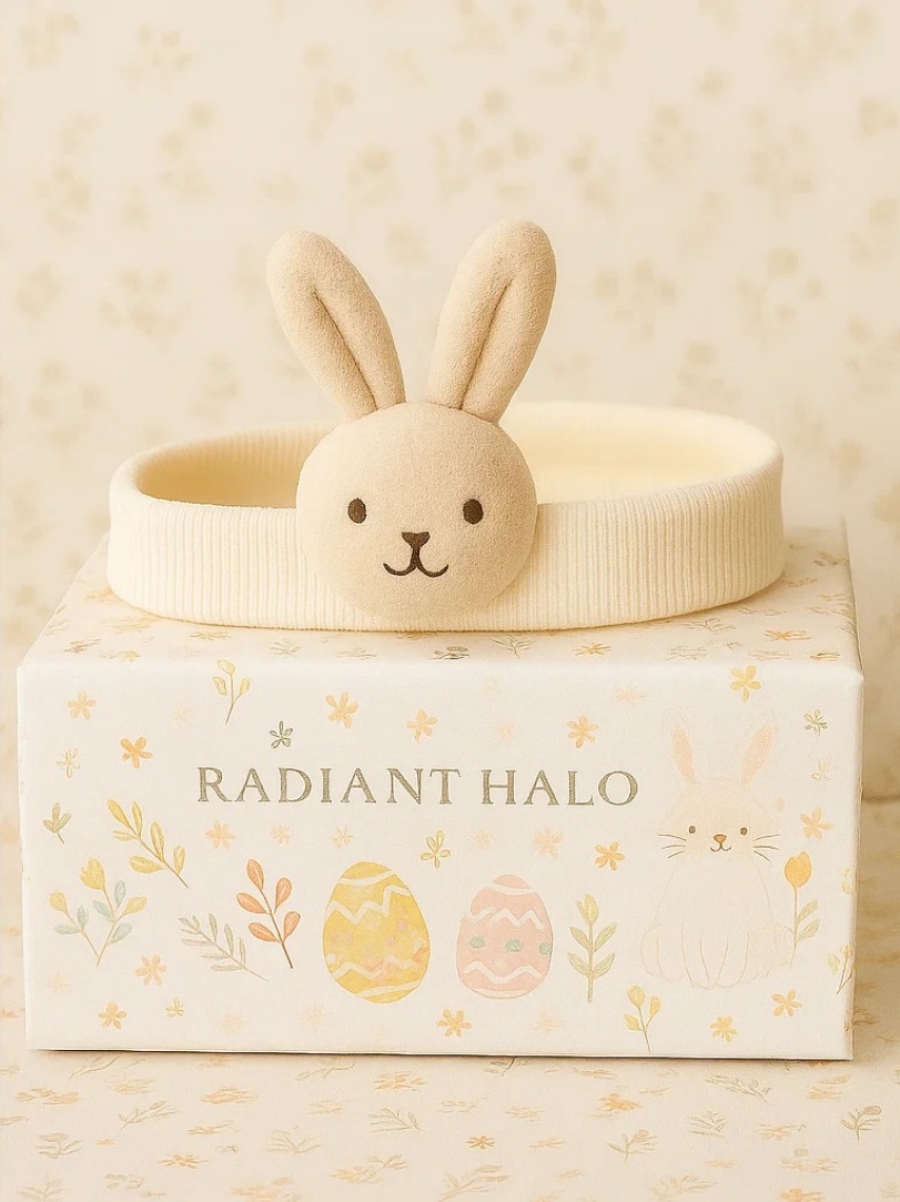 Radiant Halo Beebide Jänku Peapael – Pastelne Kevadstiil