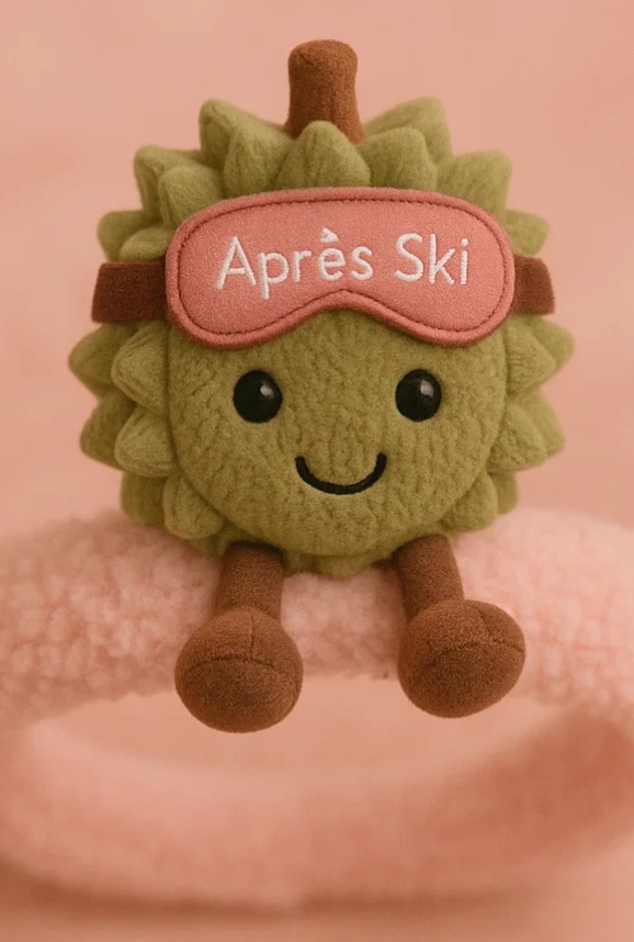 Adorable Plush Toy Baby Headband with Durian Design and Winter Hat - Soft and Comfortable for Newborns