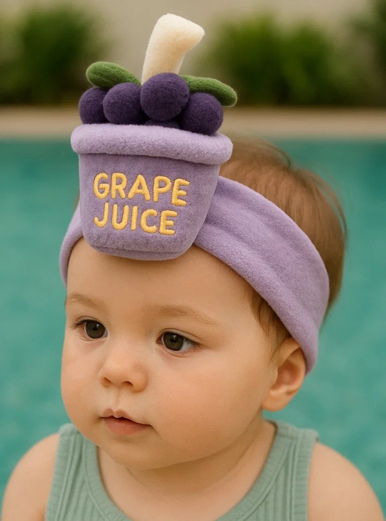 Grape Juice Baby Plush Headband