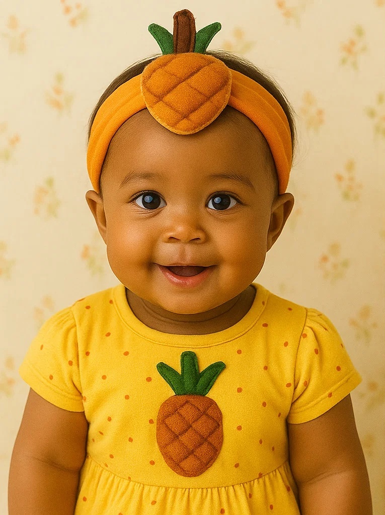 Baby Headband with Pineapple Decoration