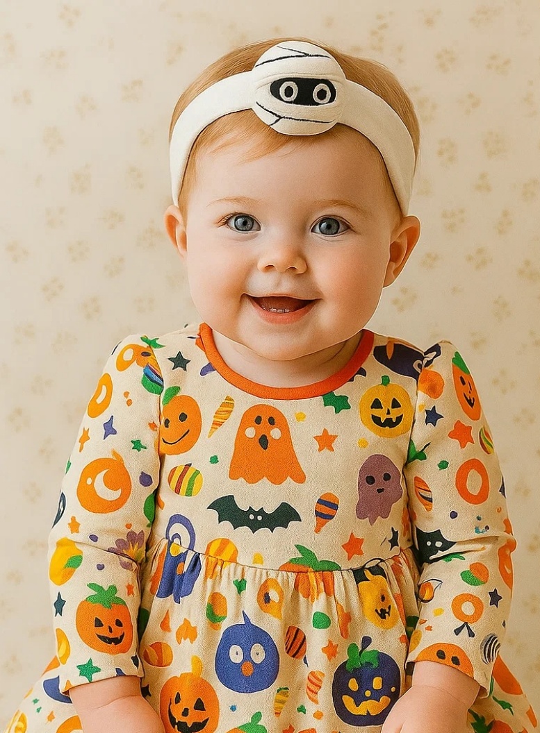ラディアント・ハロー ハロウィンぬいぐるみベビーヘッドバンド