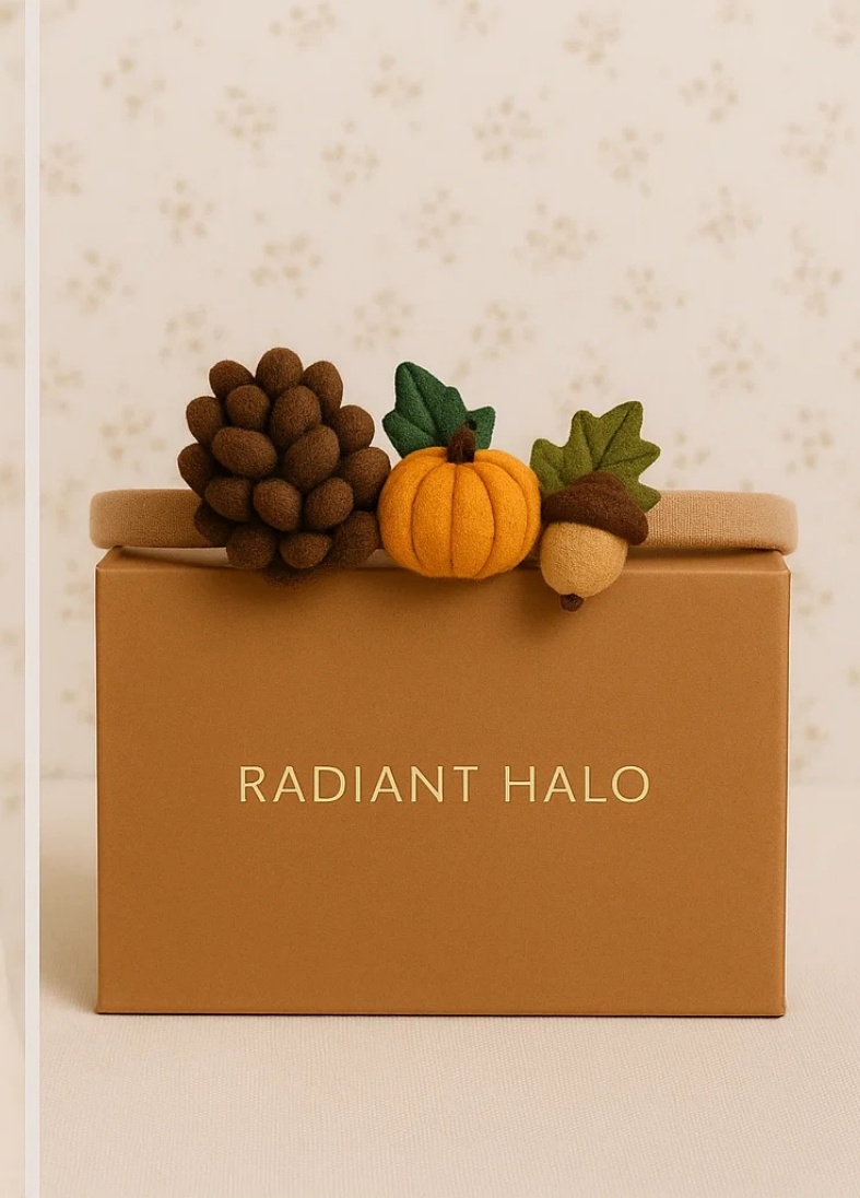 My First Thanksgiving Acorn Headband – Forest Friends Style