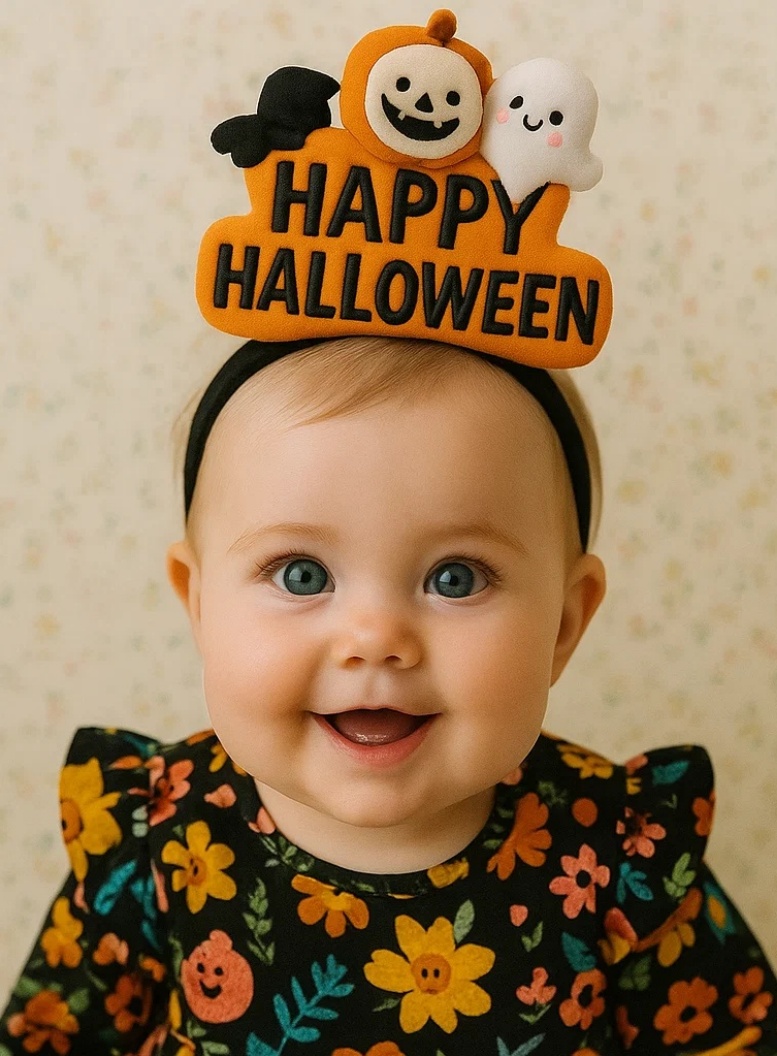 Radiant Halo Diademas para Bebé con Juguetes de Peluche de Halloween