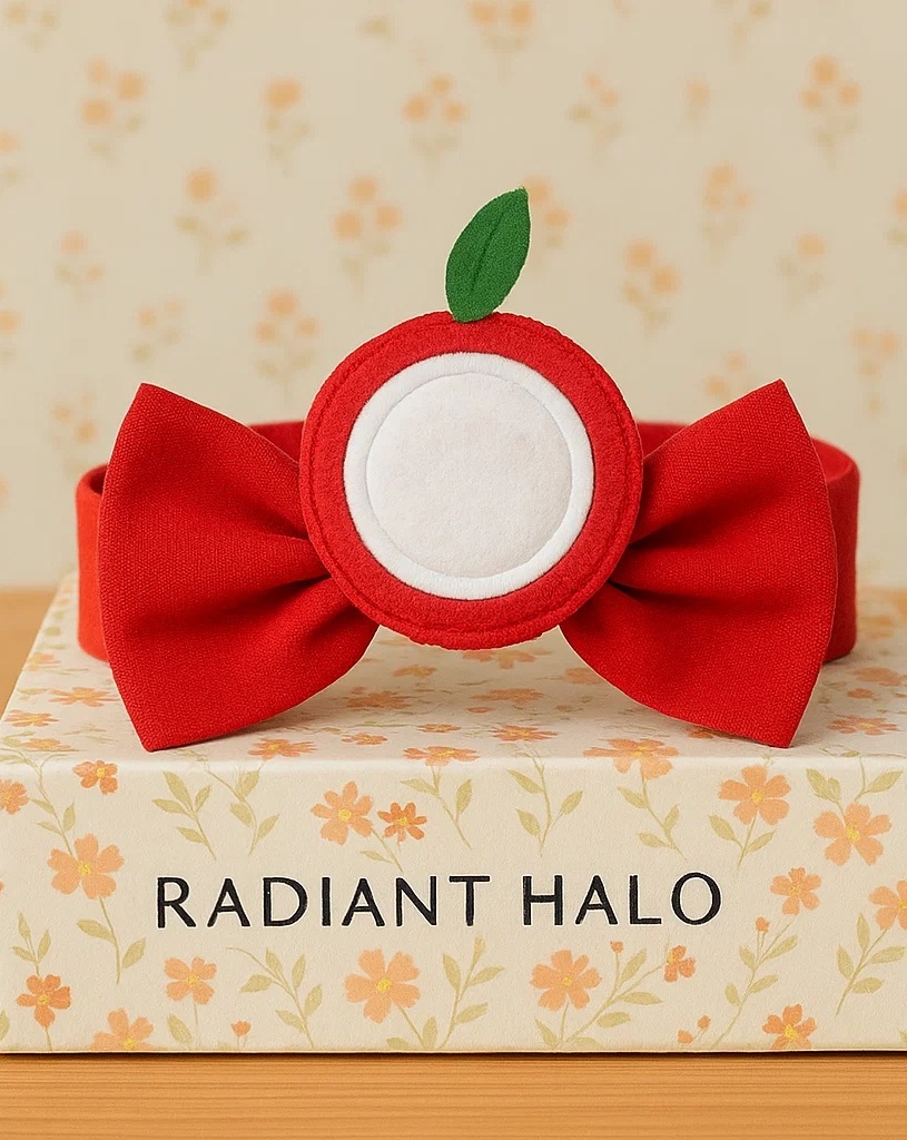 Baby Stirnband mit Apfel-Motiv