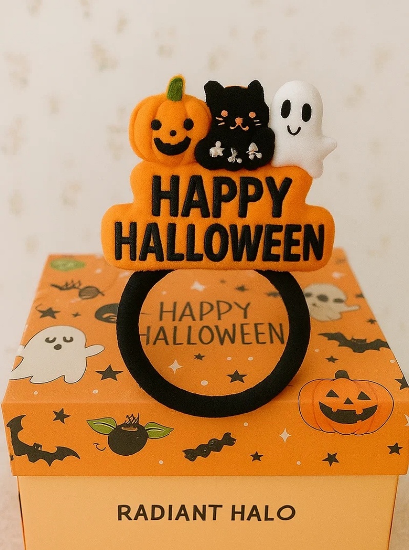 Radiant Halo Serre-têtes pour Bébé avec Jouets en Peluche Halloween