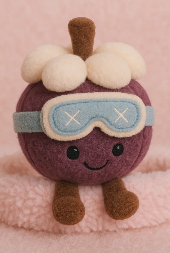 Avocado Plush Baby Headband with Pom Knit Hat – Fruit Cartoon Accessory