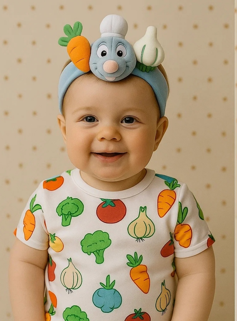 Kochmaus Küchenserie Baby-Haarband – Ein Spaßaccessoire für kleine Köche!