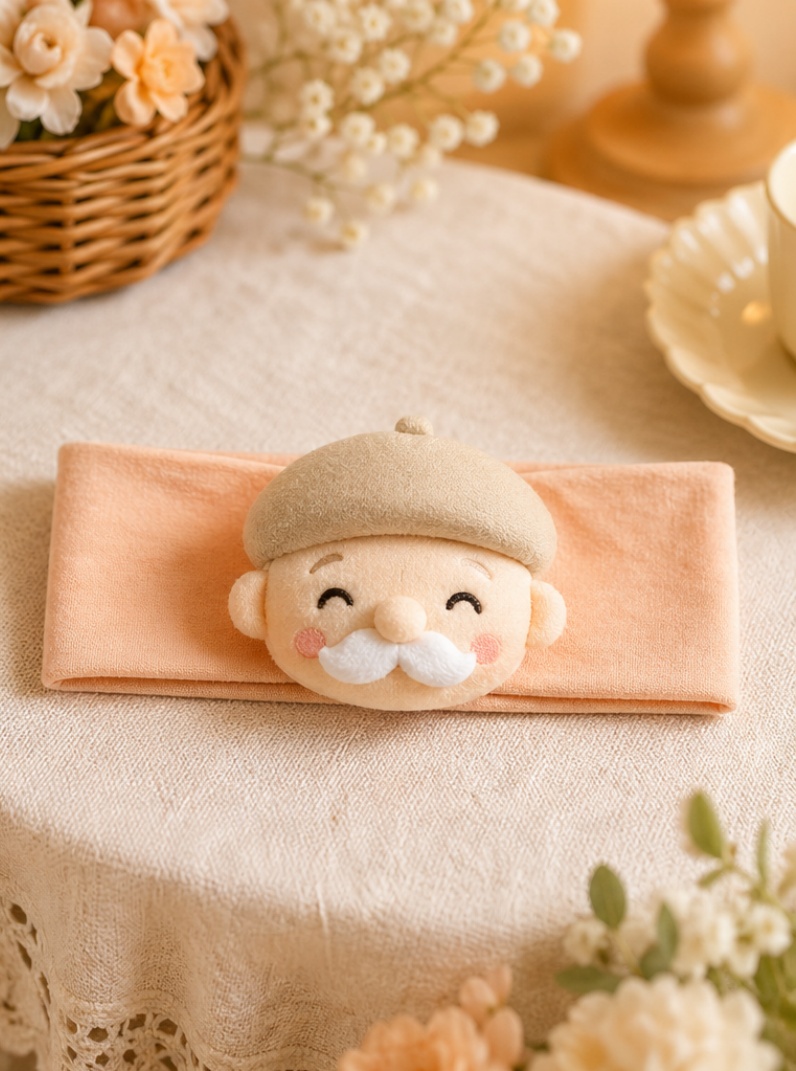 Diadema de bebé con muñeco de felpa para mayoristas, boutiques y sets regalo