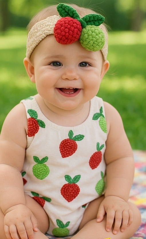 Lychee Plush Headband for Babies