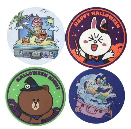 Donut pattern soft pvc rubber patch filling machine