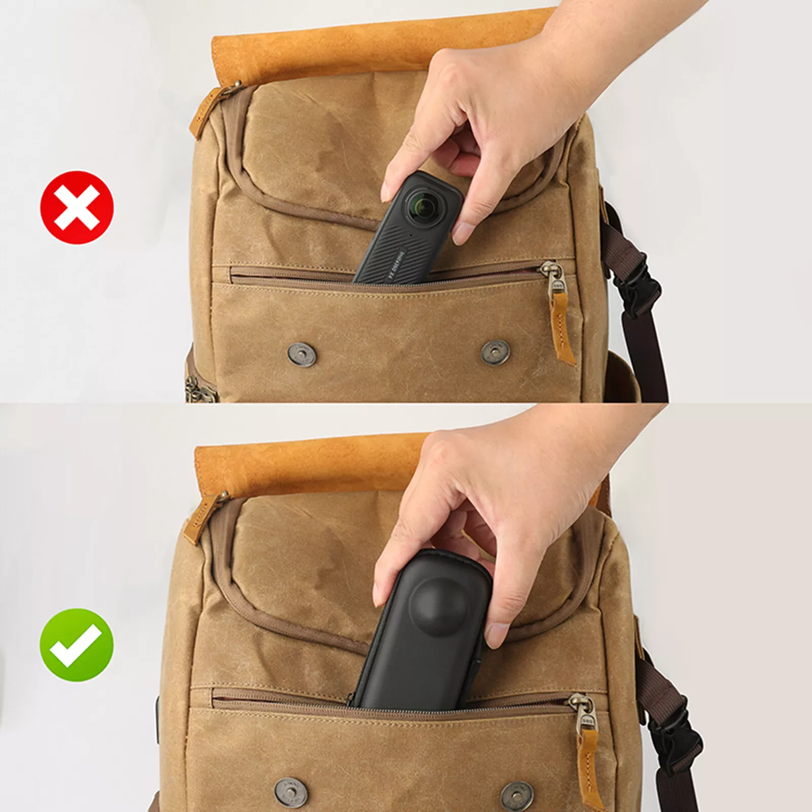 LOW MOQ Direct Factory Hard EVA Carrying Case for Insta360 X5 Camera