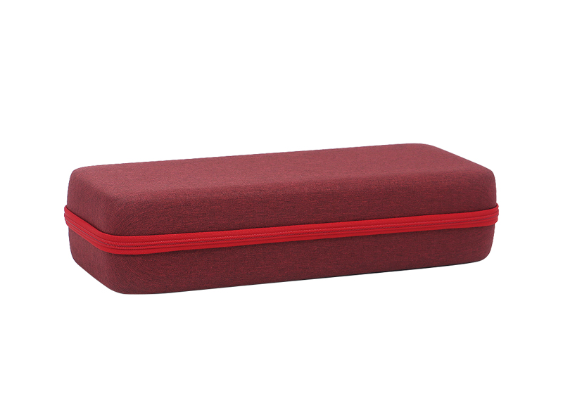 Red Custom EVA Hard Shell Carry Case with Mesh Pocket – Stylish Keyboard Organizer