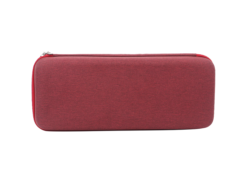 Red Custom EVA Hard Shell Carry Case with Mesh Pocket – Stylish Keyboard Organizer