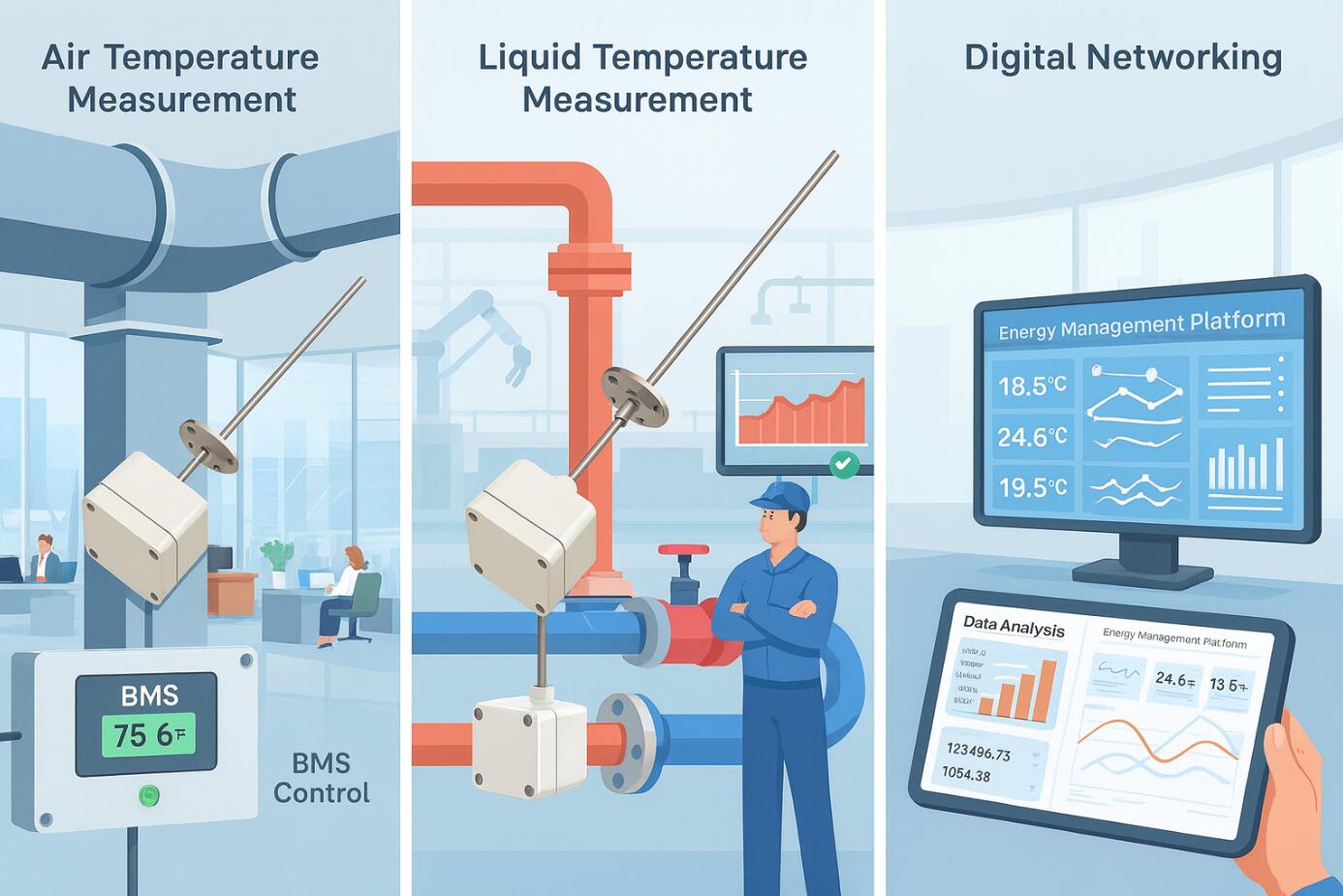 Introducing the Advanced HVAC Duct Temperature Sensor: Ensurance Precision, Reliability, and Integration for Building Automation