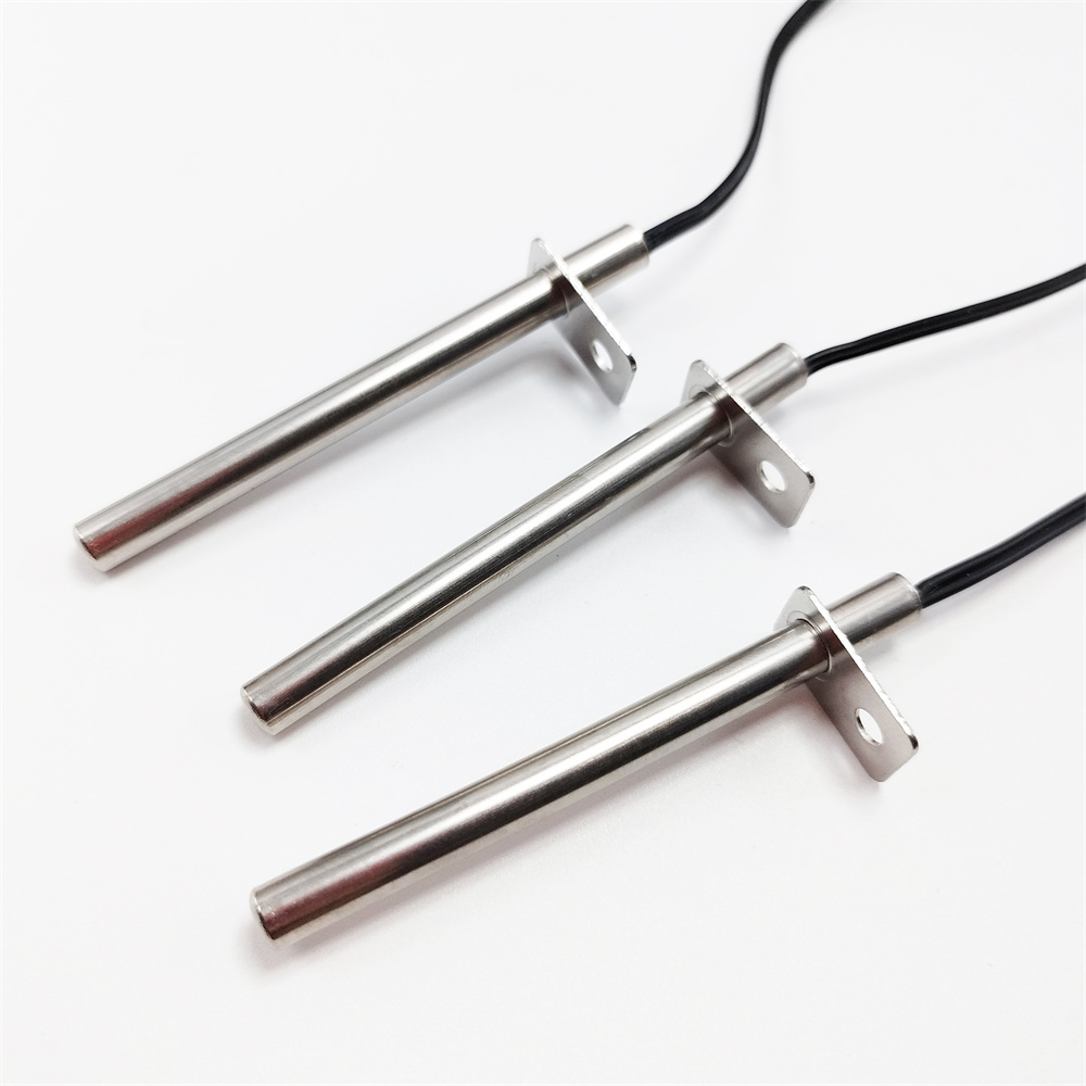 Flange Mounted Temperature Sensor, Stainless Steel PT100 RTD for Industrial Tank
