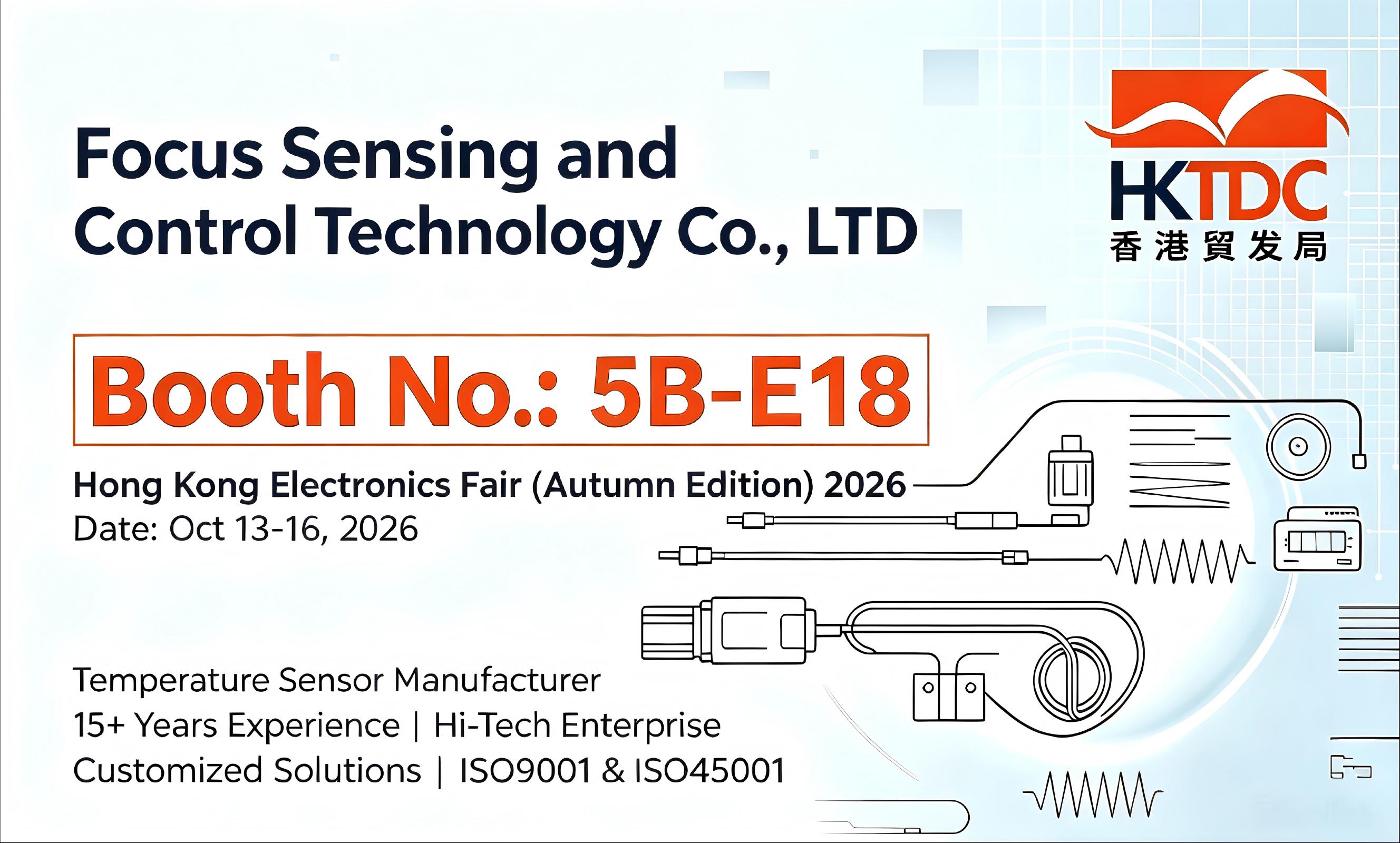 Welcome to Visit Focus Sensing at Hong Kong Electronics Fair 2026