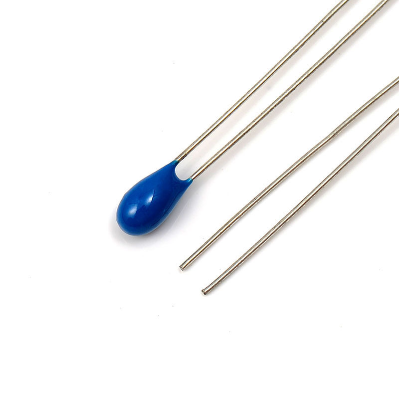 MF52A Blue Epoxy Coated NTC Thermistor 2K and 2.7K Ohm with Radial Leads for Temperature Sensing
