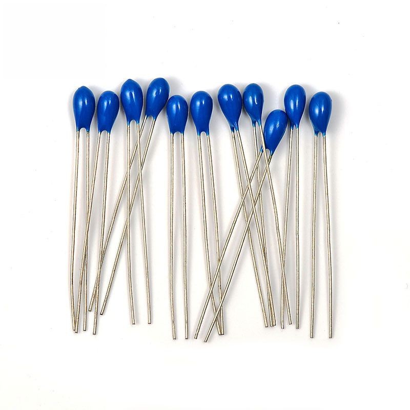 MF52A Blue Epoxy Coated NTC Thermistor 2K and 2.7K Ohm with Radial Leads for Temperature Sensing