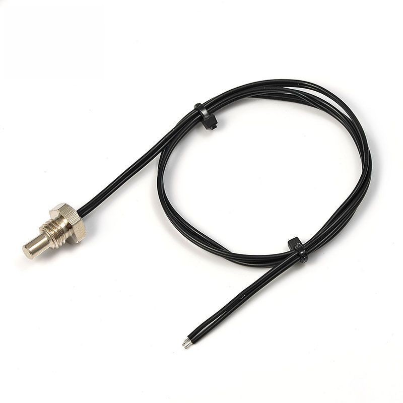 M8 Threaded NTC Thermistor Temperature Sensor Probe with Metal Tip and Cable for HVAC Equipment