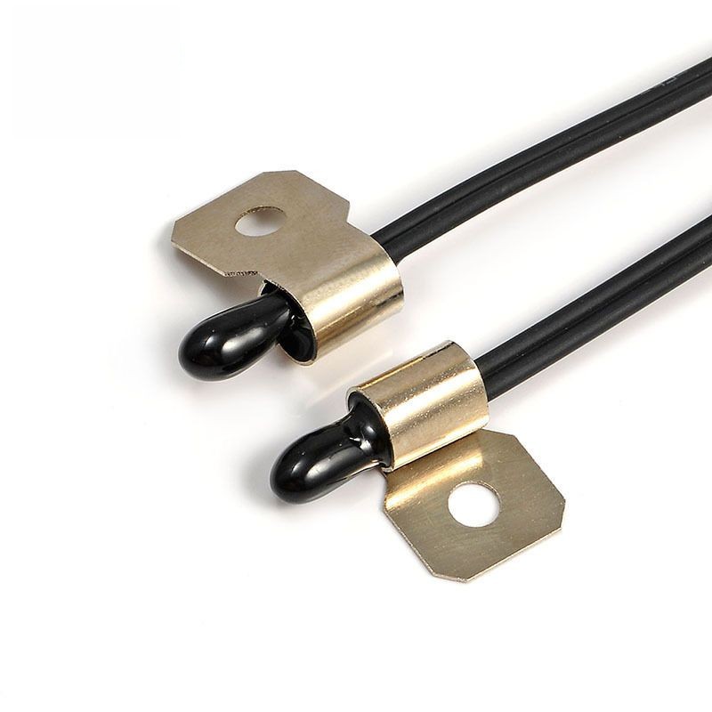 NTC Temperature Sensor with Bare Round Probe and Side Mounting Bracket