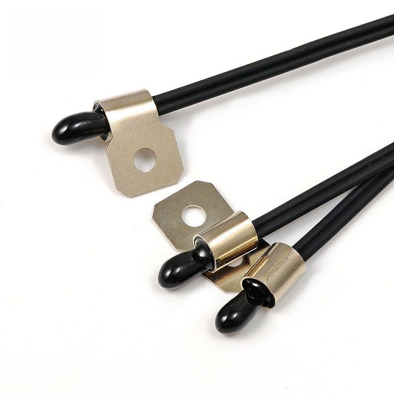 NTC Temperature Sensor with Bare Round Probe and Side Mounting Bracket