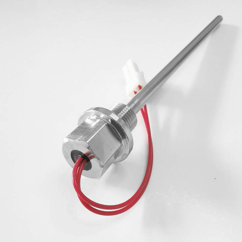 Threaded Probe RTD Temperature Sensor Stainless Steel Industrial Tempe