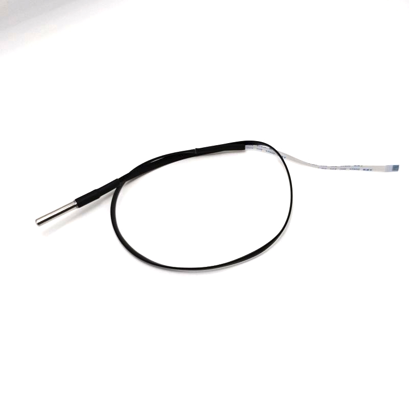 TMP117 Digital Temperature Sensor Probe with PVC Cable and 6-Pin FFC Extension for Narrow Spaces