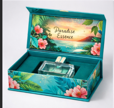 Elegant Luxury Custom Perfume Fragrance Bottles Packing Foldable Magnetic Cardboard Closure Flat Rigid Perfume Paper box